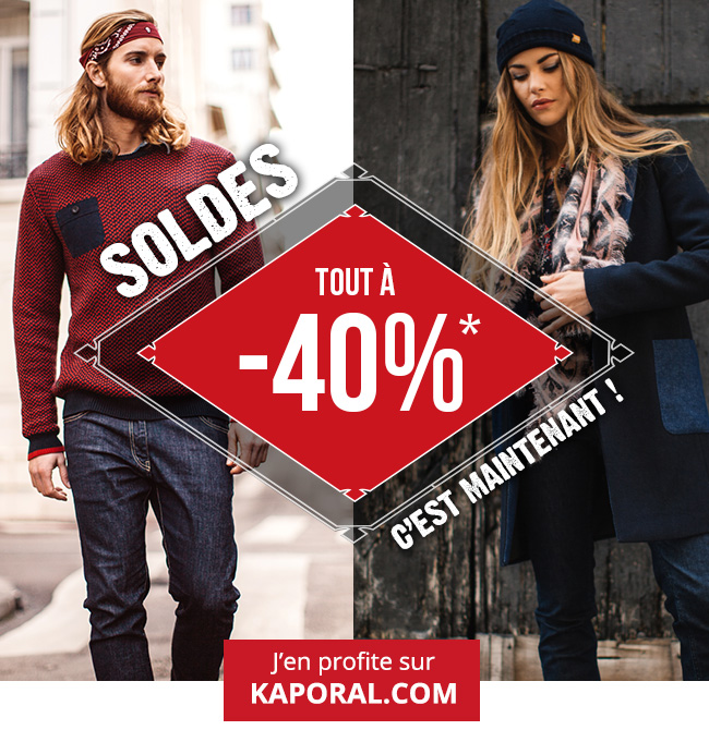 Soldes tout à -40%