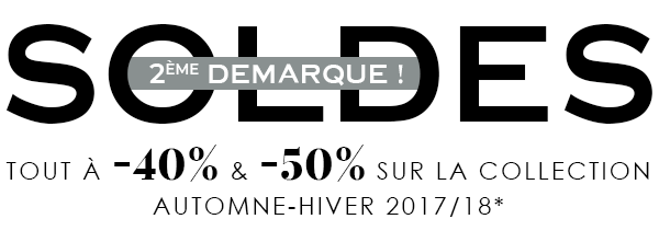 Soldes - Jusqu à -50% sur la collection Automne-Hiver 2017/18